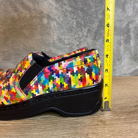 Klogs Matrix Patent Naples Abstract Colorful Clogs Shoes Women's Size 8 - Picture 11 of 11